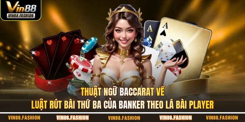 Thuật ngữ baccarat về luật rút bài thứ ba của Banker theo lá bài Player
